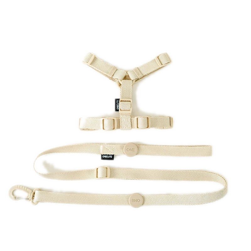 ONECUTE Verstellbares Hundegeschirr-Set mit Leine – Reflektierend